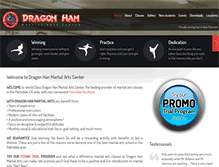 Tablet Screenshot of dragonhan.com
